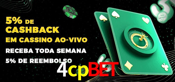 Promoções do cassino ao Vivo 4cpbet
